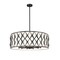 Z-Lite Harden Pendant, 10-Light, 32 In.W x 11.75 In.H, Matte Black/White 1948P32-MB - alternate 2